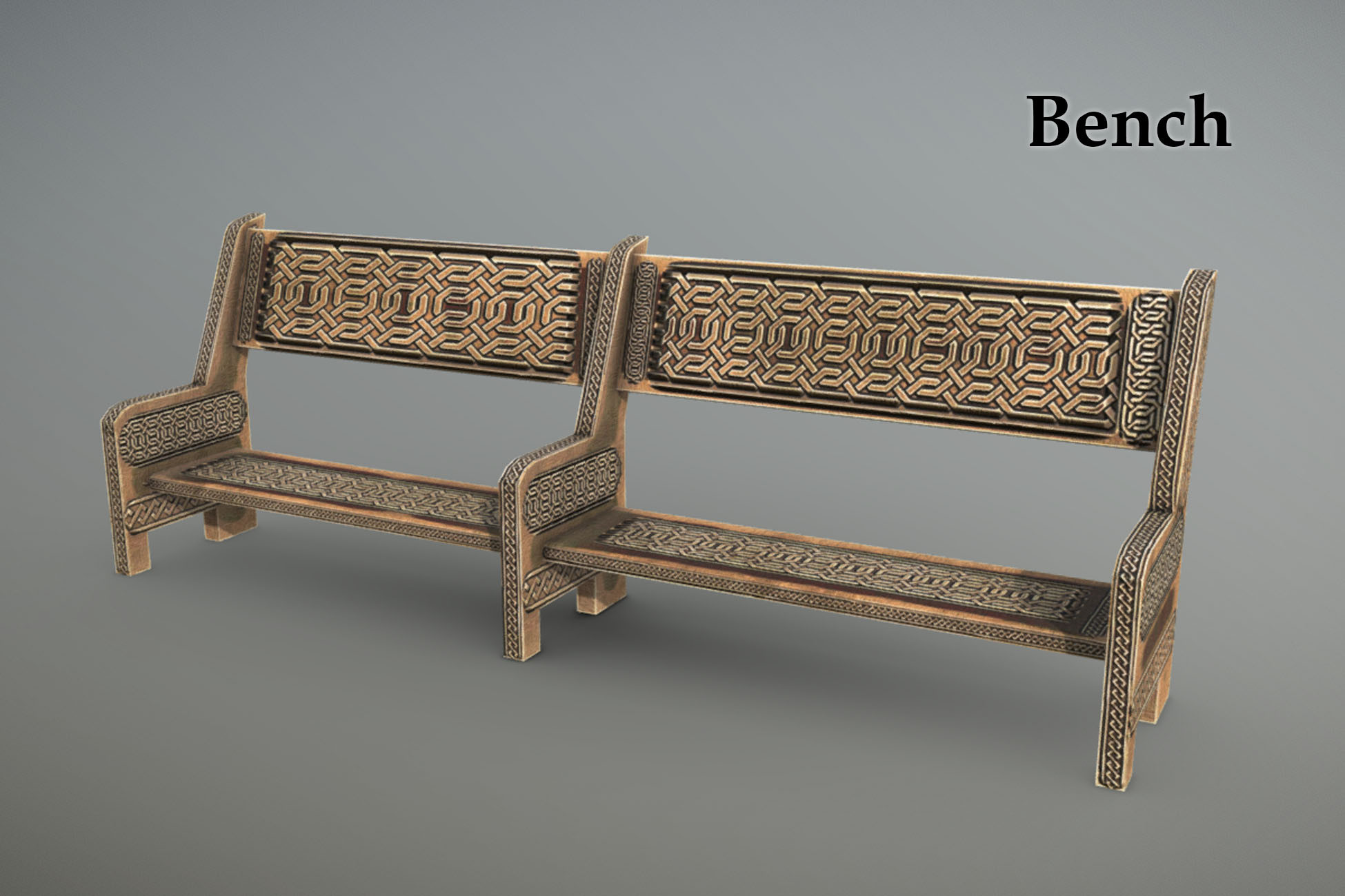 Unity Bench Wooden Old Bench | 3D Furniture | Unity Asset Store