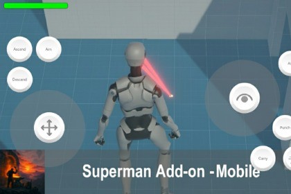 Starter Assets Third Person Controller Superman - Mobile