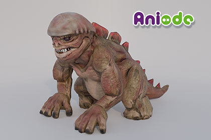 Rock Monster - Animated with LODs