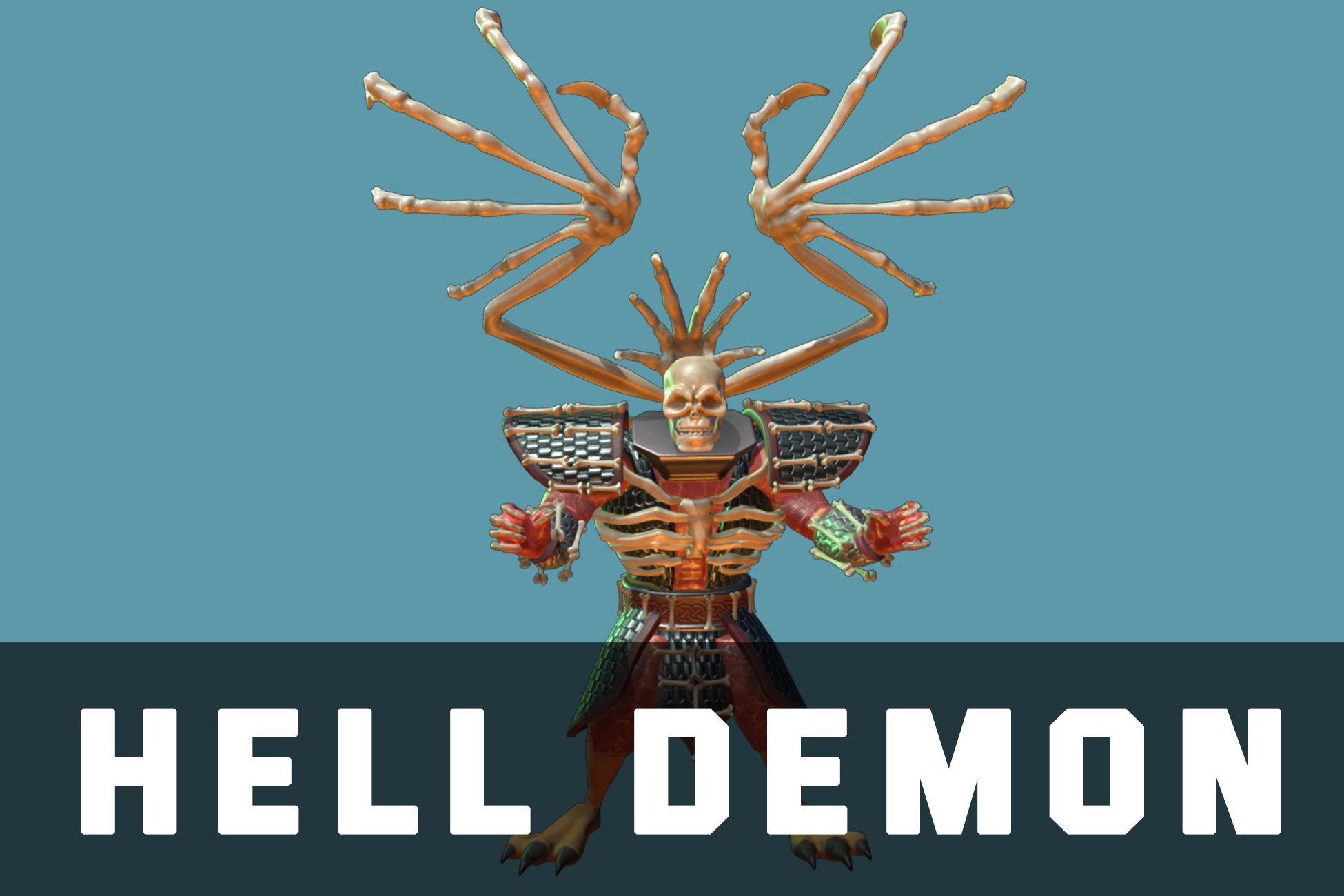Hell Demon (skeleton) | 3D Creatures | Unity Asset Store