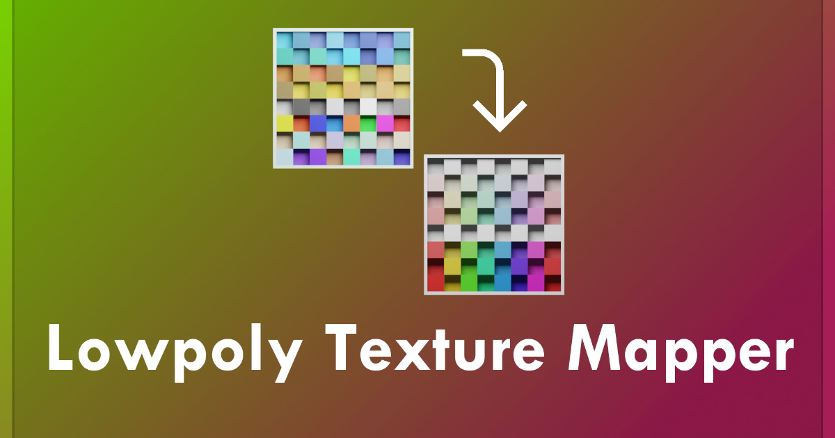 LowpolyTextureMapper | Painting | Unity Asset Store