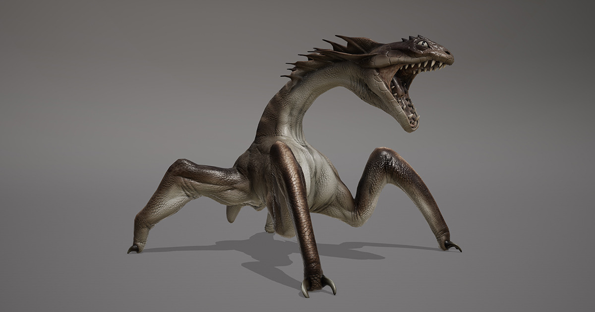 Monster serpenopod 3d unity asset store