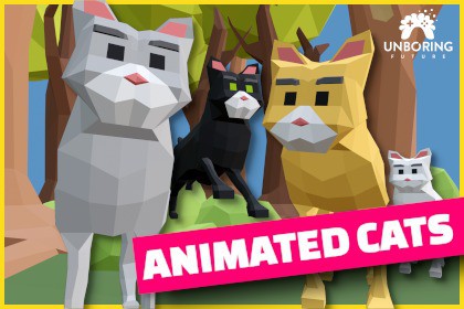 LOW POLY CATS - Animated