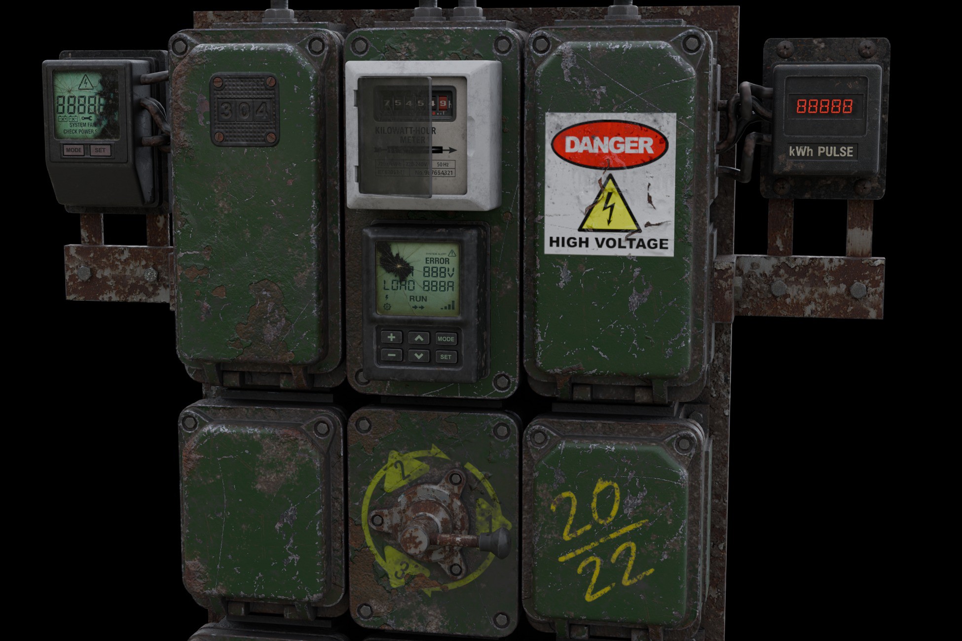 Electrical Panel Prop - Game Ready by Coyako Games