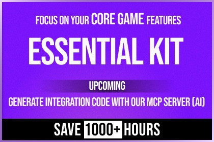 Essential Kit V3 - IAP, Leaderboards, Cloud Save, Notifications, Gallery & More