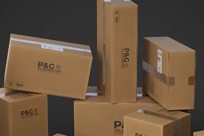 Realistic Cardboard Boxes