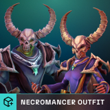 Stylized Fantasy Necromancer Outfit