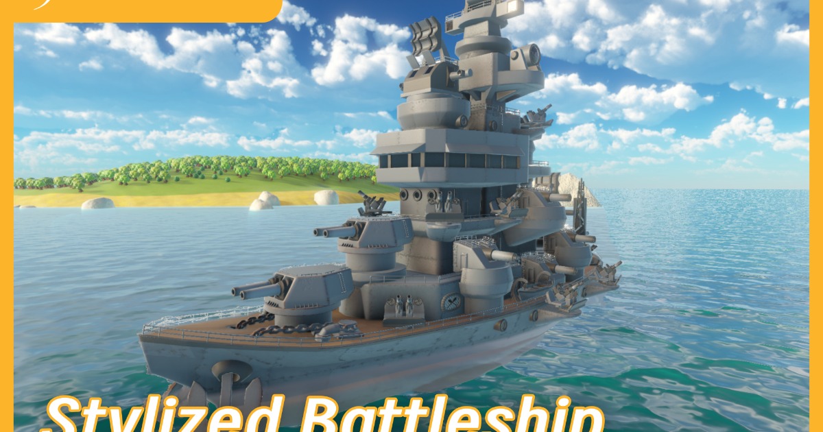 Stylized Battleship | 3D 船舶 | Unity Asset Store
