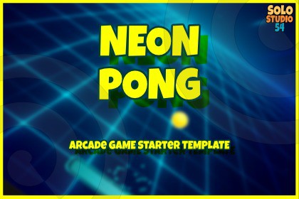 Neon Pong – Retro 2D Paddle Game Template for Unity