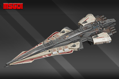 Spaceship Helicon Chrone Battlecruiser