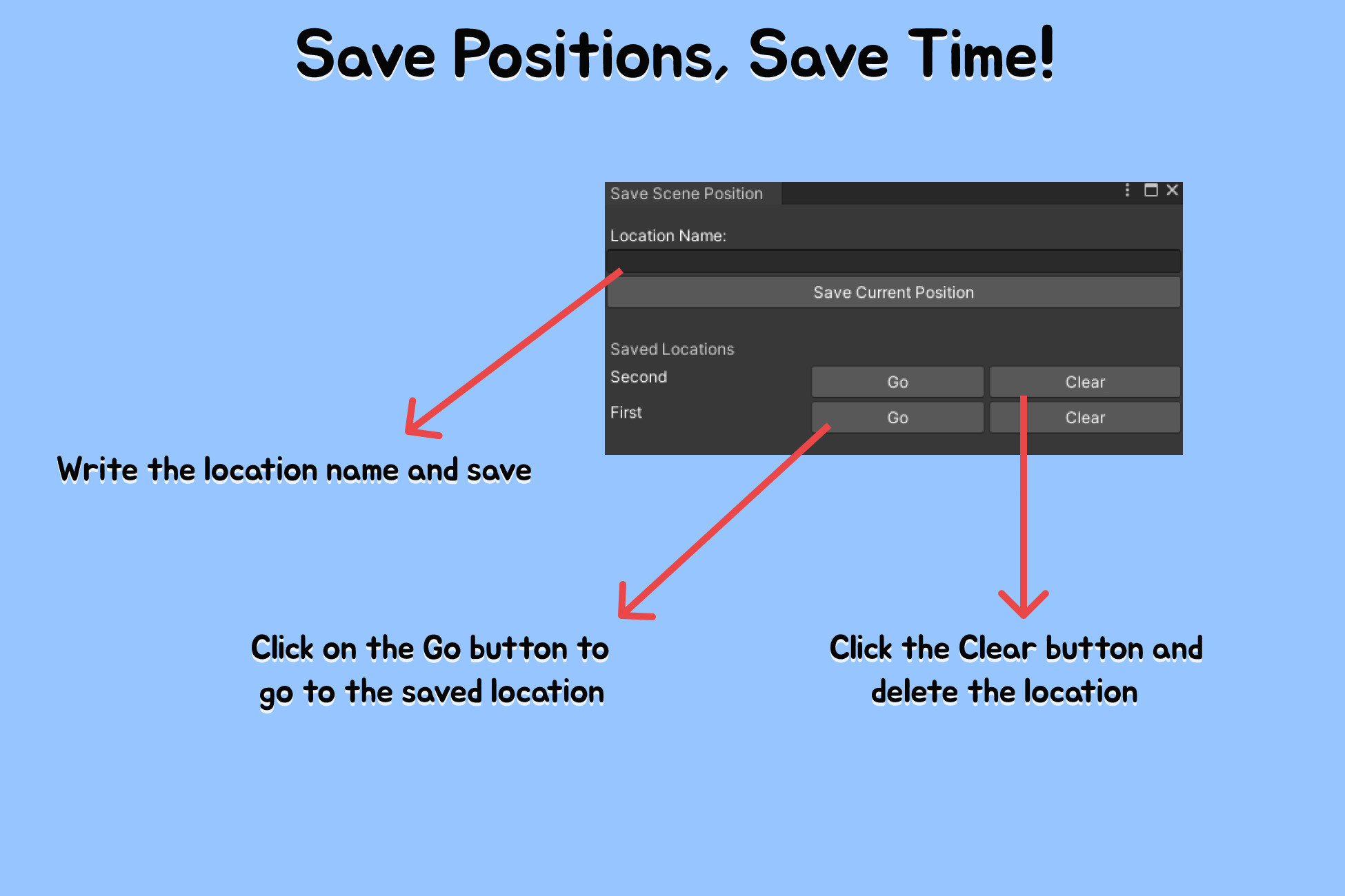 Save Scene Position | Utilities Tools | Unity Asset Store