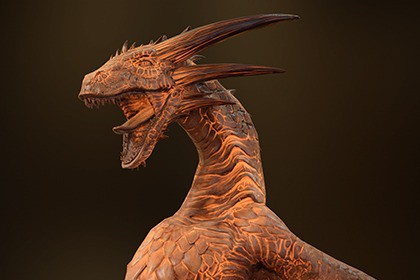 Fire breathing Wyvern