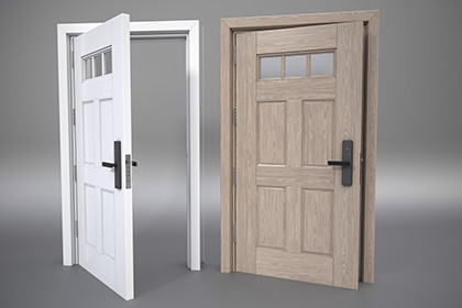 Craftsman Front Door with Smart Lock