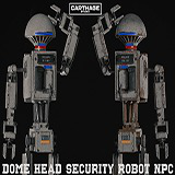 Dome‑Head Security Robot NPC