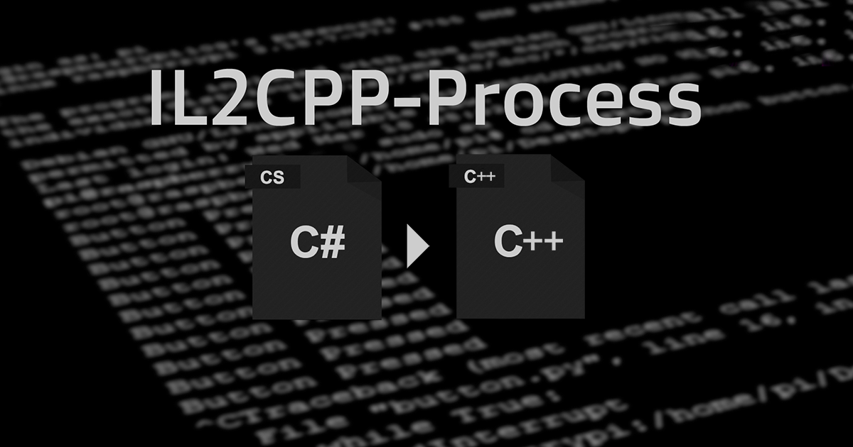 IL2CPP Process | Integration | Unity Asset Store