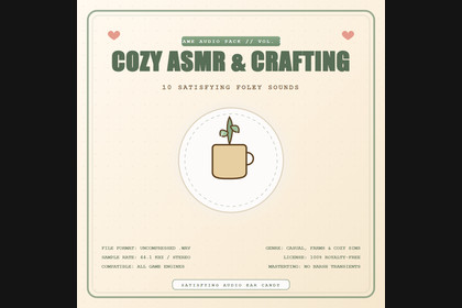 Cozy ASMR & Wholesome Crafting SFX Pack