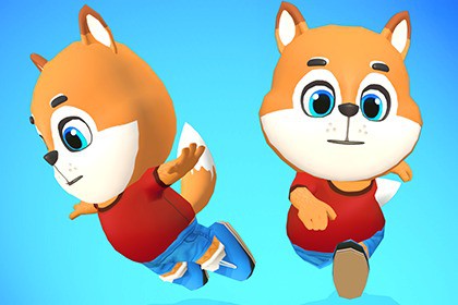 Fox Dog Animated