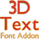 3D Text - Bordered Font Addon