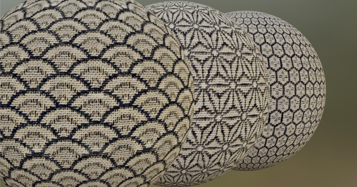 Japanese Pattern Fablic Cloth Texture Pack #1 | 2D Fabric | Unity Asset ...