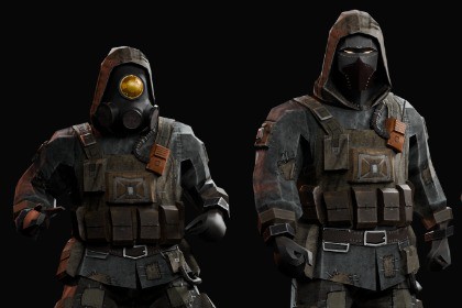 Low Poly - Apocalyptic Survivor/Assassin Character