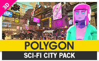 POLYGON - Sci-Fi City Pack - Art by Synty