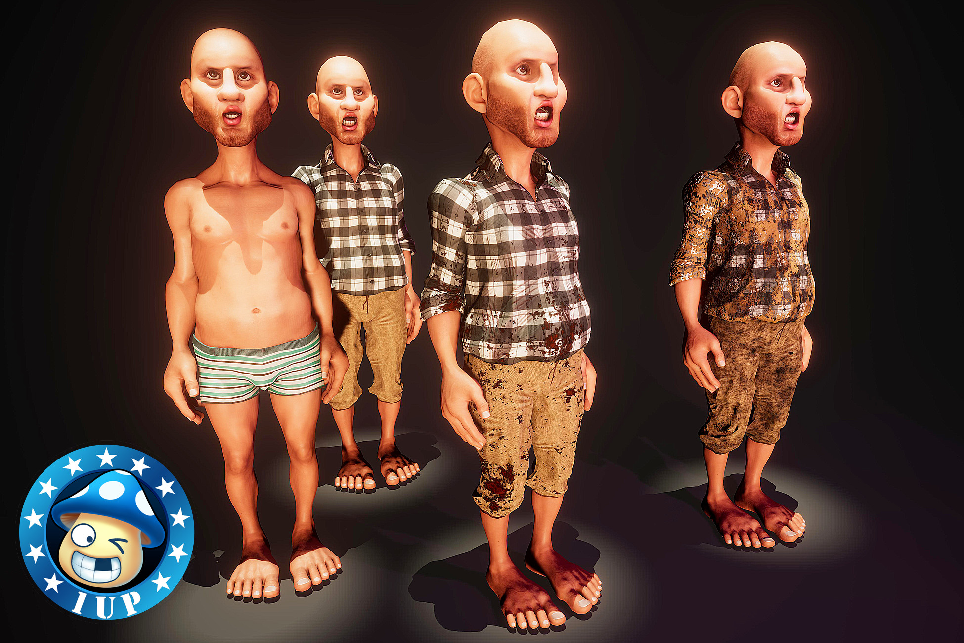 1UP Character - Carter | 3D 캐릭터 | Unity Asset Store