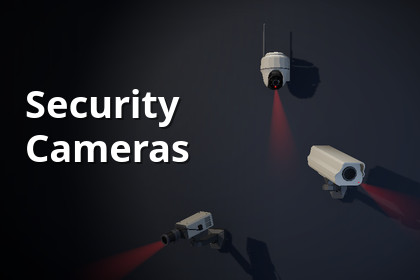 Low-Poly Security Cameras