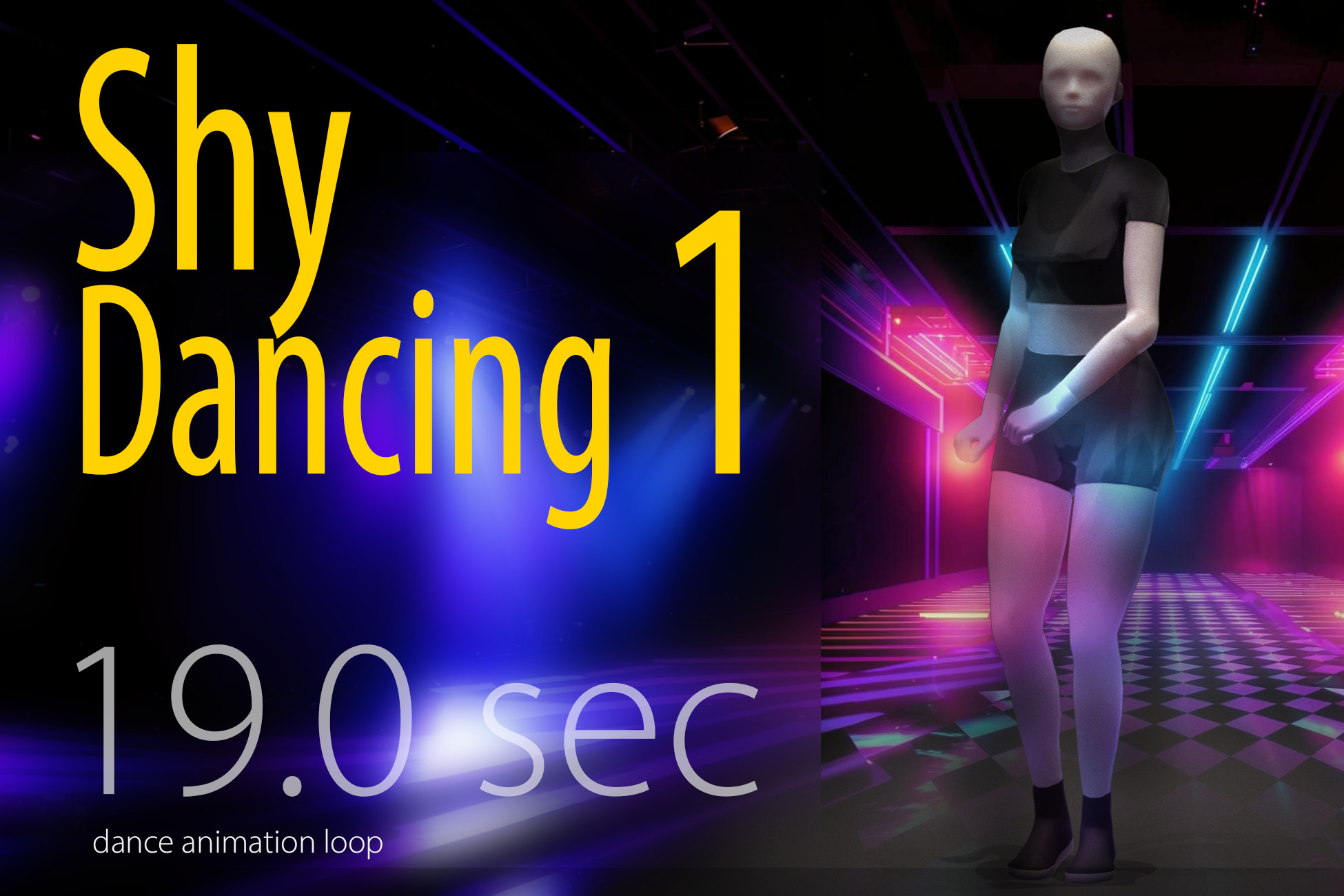 dance: Shy Dancing 1 – animation loop (132bpm) – [ FREE ] by MocapDancer