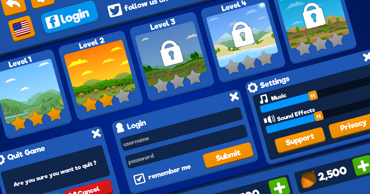 Rounded UI pack | 2D Icons | Unity Asset Store