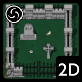 2D Top Down Cemetery World Tileset