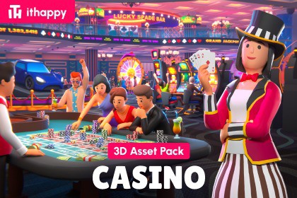 Casino - Low Poly City 3D Models Pack