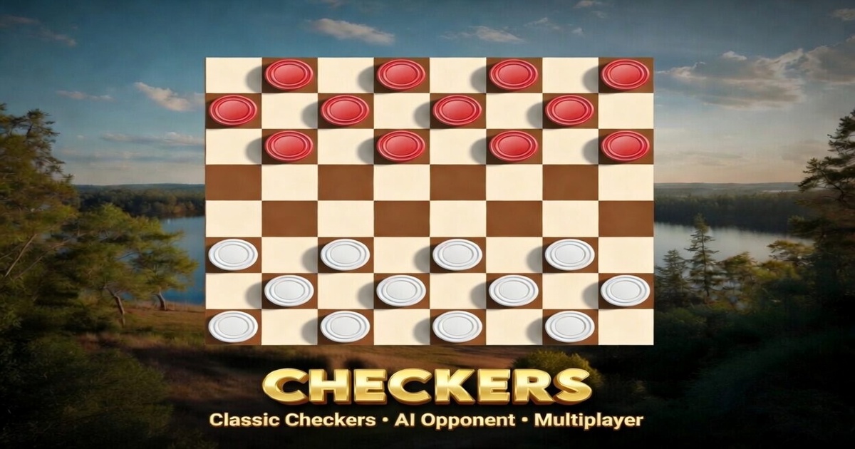 Checkers 2D PRO (5 Difficulty Levels AI Customizable)