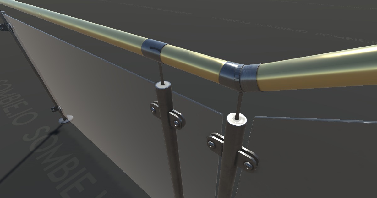 Metal and Glass Railing | 3D Environments | Unity Asset Store