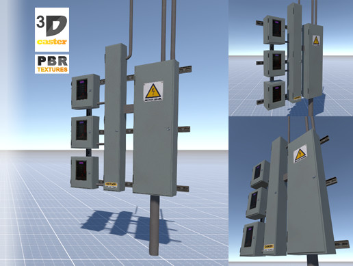 Electrical Control Panel #1 | 3D Industrial | Unity Asset Store