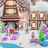 Low Poly Gingerbread Village by IGS