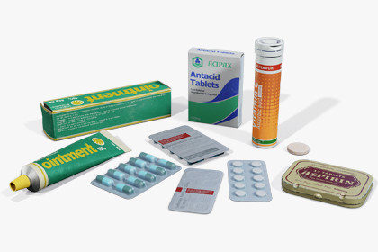 Medicine Pills and Tablets Set