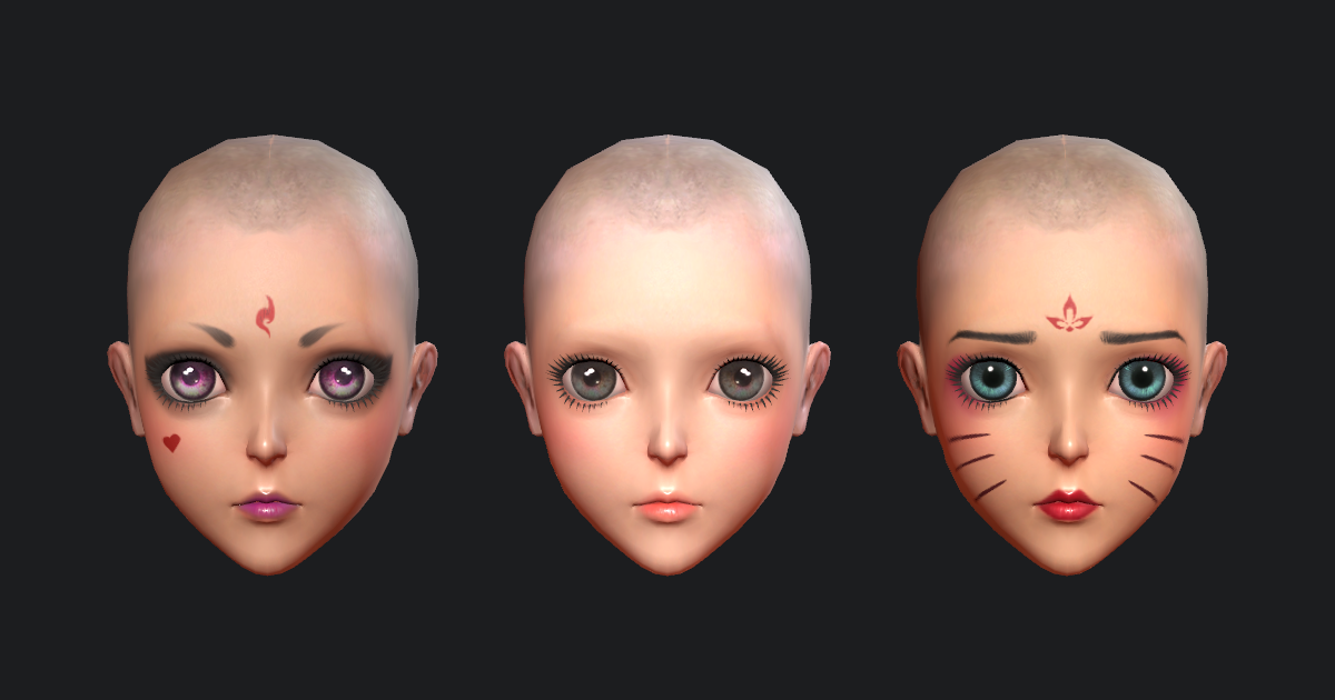 Simple Face Makeup | 3D Humanoids | Unity Asset Store