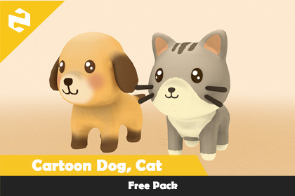 Free Pack - Cartoon Dog, Cat