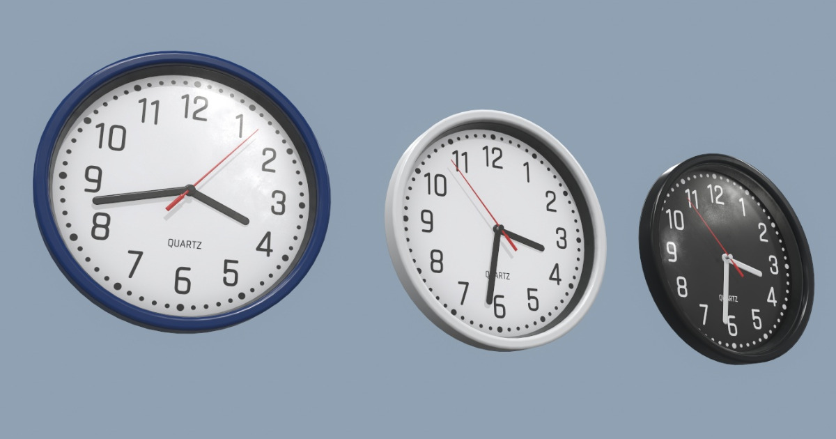 Wall Clock 02 | 3D Interior | Unity Asset Store