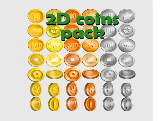 2d Coin Simple 2D coins pack | 2D Environments | Unity Asset Store