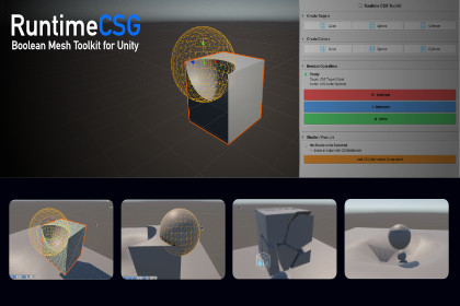 Runtime CSG: Booleans, Shatter & Denting