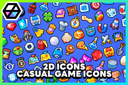 2D Icons - Casual Game Icons