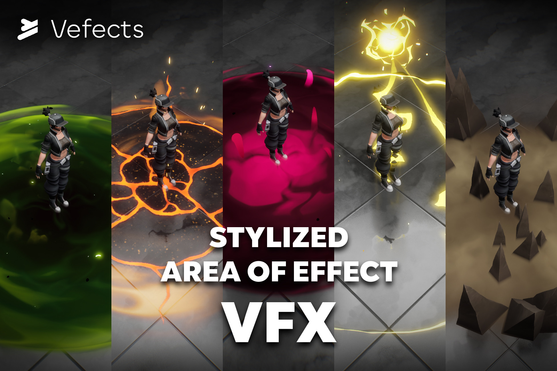 Unity Vfx Attributes Stylized AoE VFX | VFX | Unity Asset Store