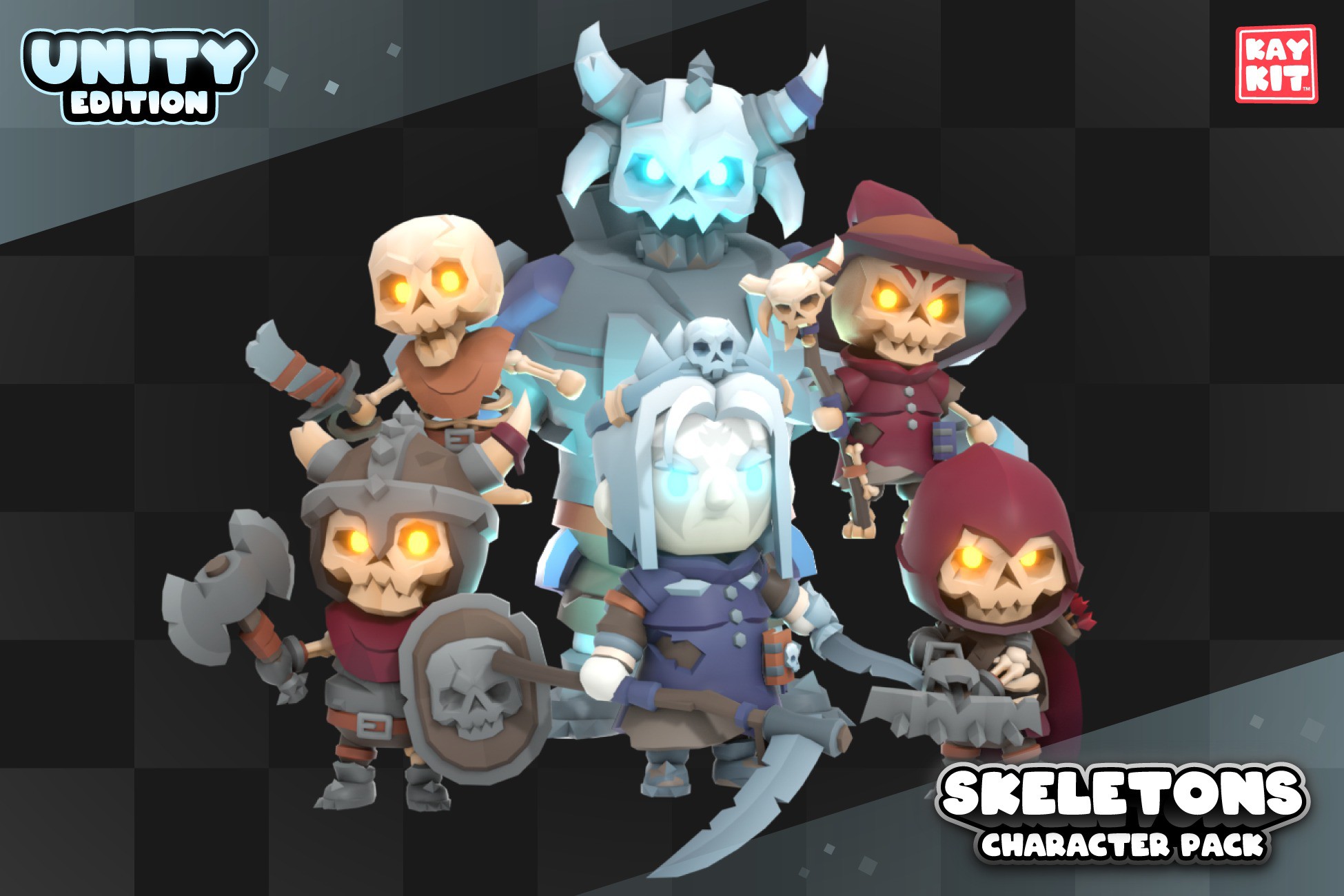 KayKit - Skeletons Character Pack (for Unity) | Characters | Unity ...