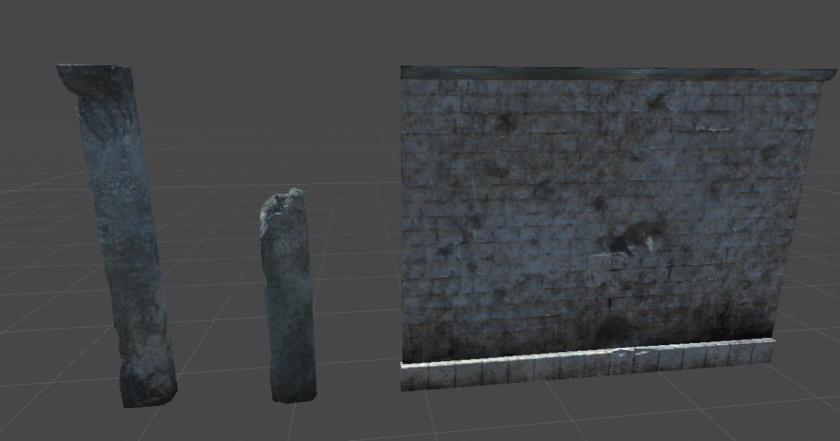Wall & Columns | 3D Urban | Unity Asset Store