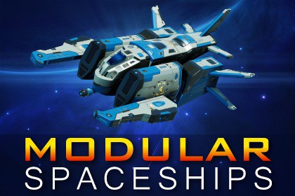Sci-Fi Modular Spaceship Strider Ox