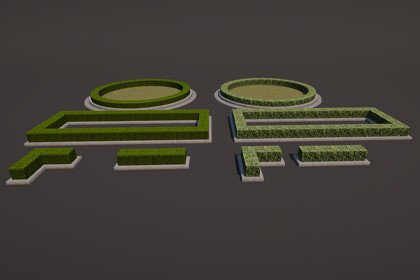 Optimized Realistic Modular Hedge Set
