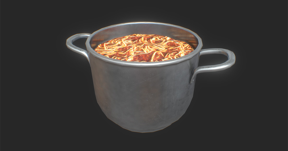 Spaghetti Pot – Game-Ready 3D Model | 3D Props | Unity Asset Store