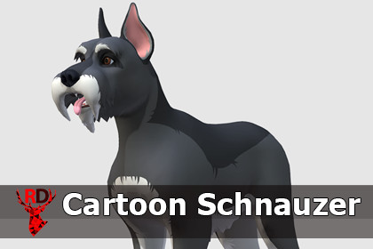 Cartoon Dog - Schnauzer