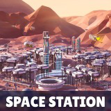 Space Station - Low Poly 3D Models Pack